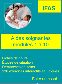 Aide soignante Modules 1 à 10