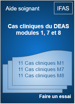 Aide soignante cas clinique du DEAS Module  1 7 8