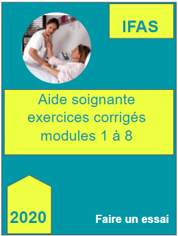 Aide soignante exercices avec corriges modules 1 a 8