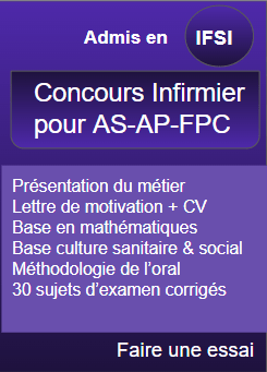 Concours infirmier pour as ap