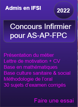Nouveau concours infirmier pour AS/AP/FPC